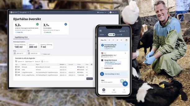 ViLA-veterinär Jesper Ordell och Agricams nya digitala helhetslösning som förenklar samarbetet gård – veterinär.